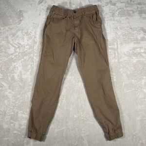 Bearbottom Men's	Stretch Jogger Pants Chino Style Casual L Tall Brown
